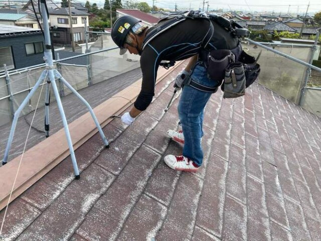 棟板金撤去中